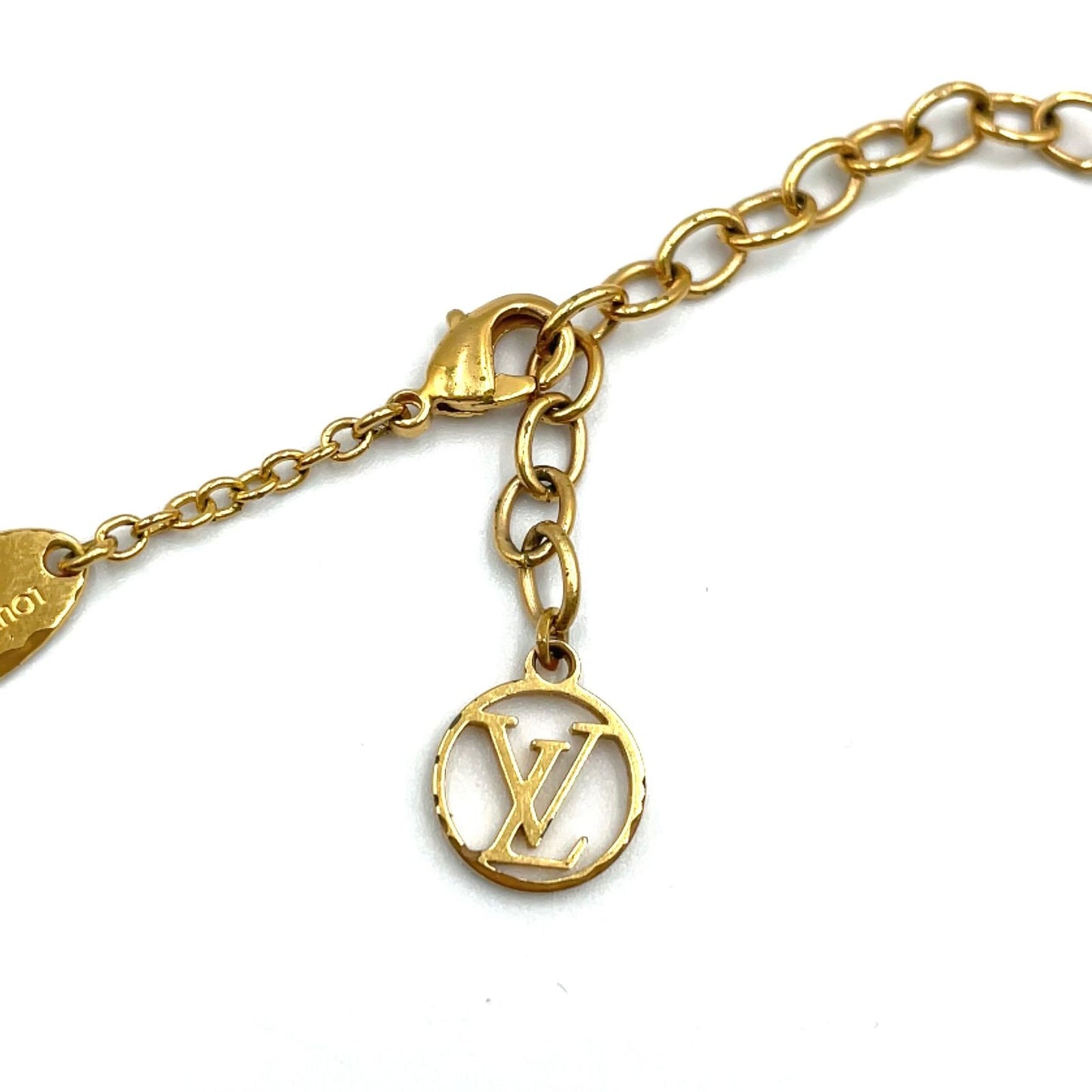 Louis Vuitton Collier Metal Gold Plated Silver Necklace — view 7