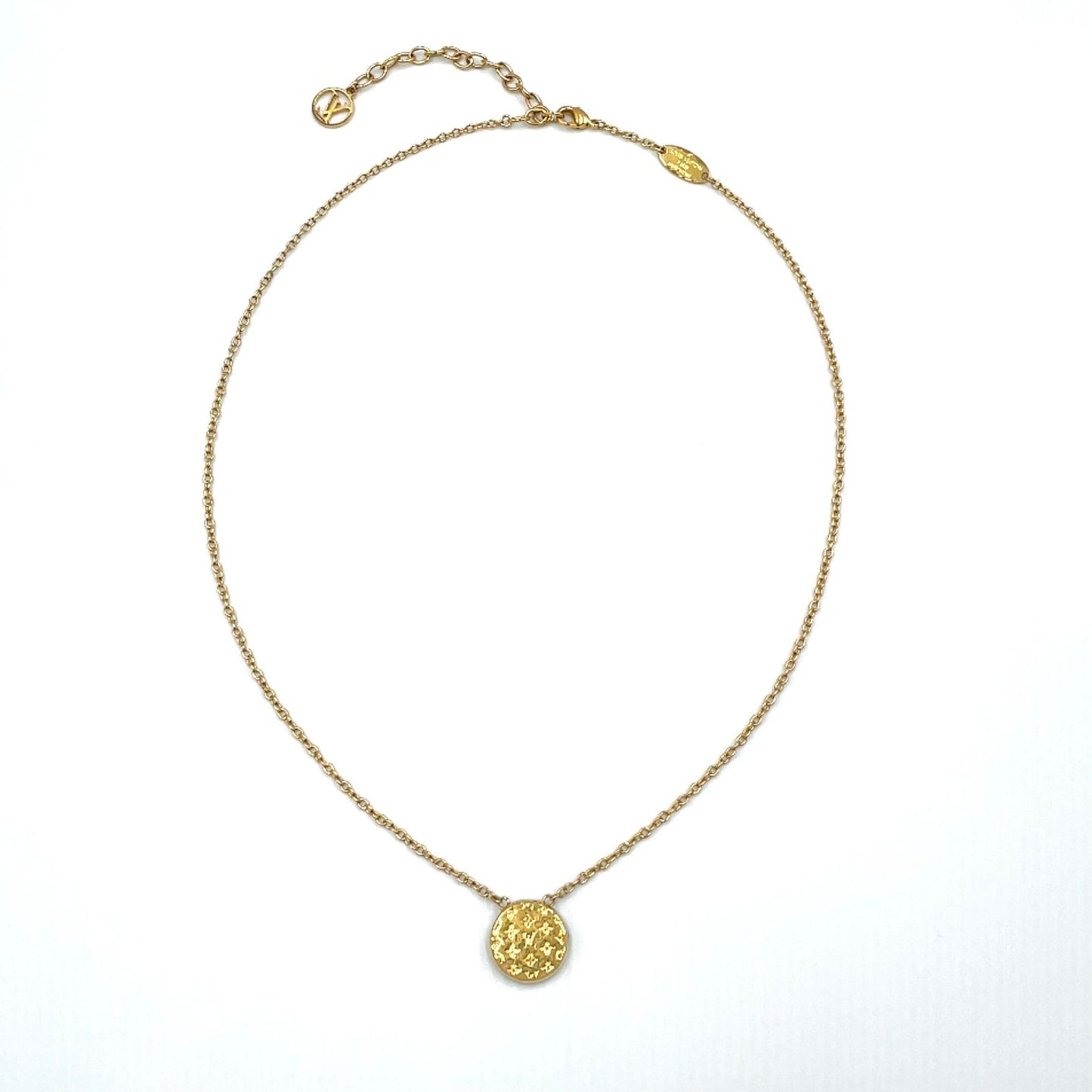 Louis Vuitton Collier Metal Gold Plated Silver Necklace — view 3