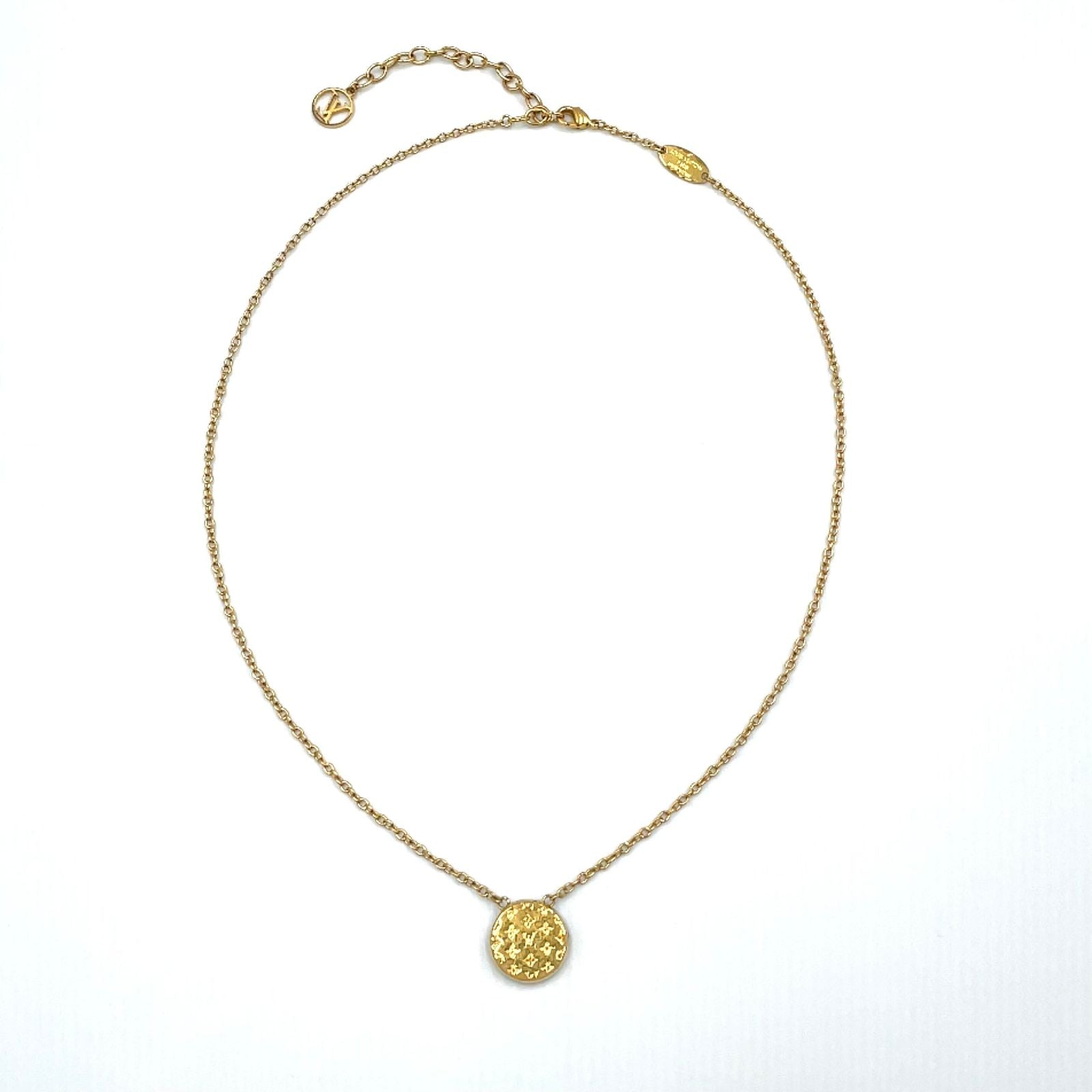 Louis Vuitton Collier Metal Gold Plated Silver Necklace — view 3