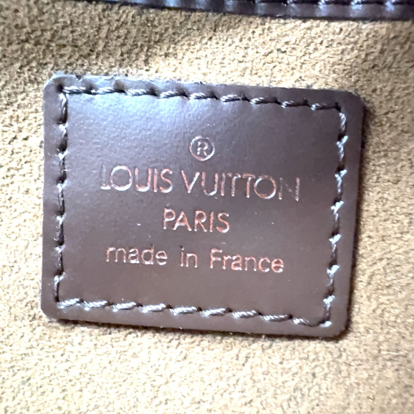Louis Vuitton Damier Saint Ebene Leather Brown Clutch Gold — view 4
