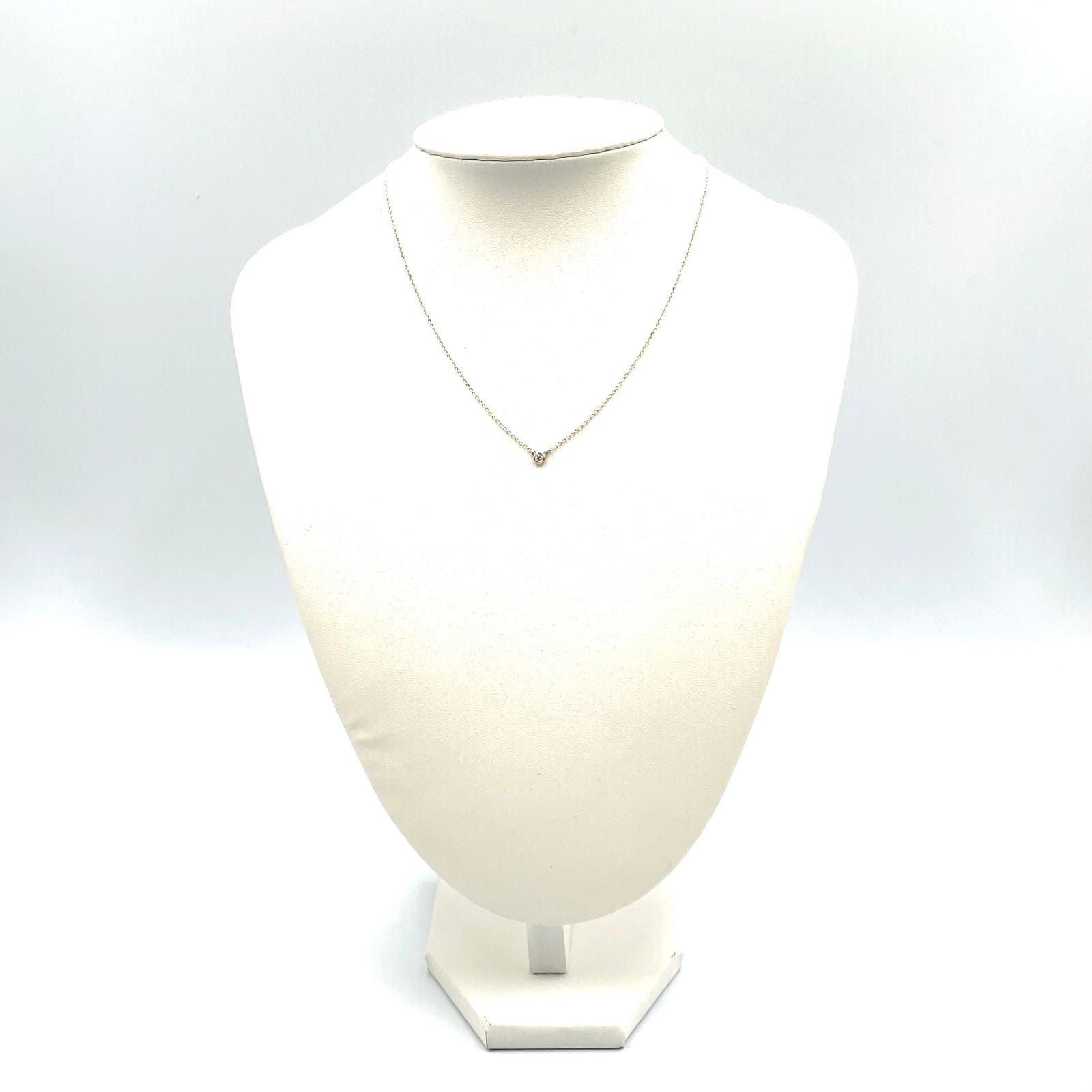 Tiffany & Co Diamond by the Yard Single 0.03 Silver Necklace — view 9