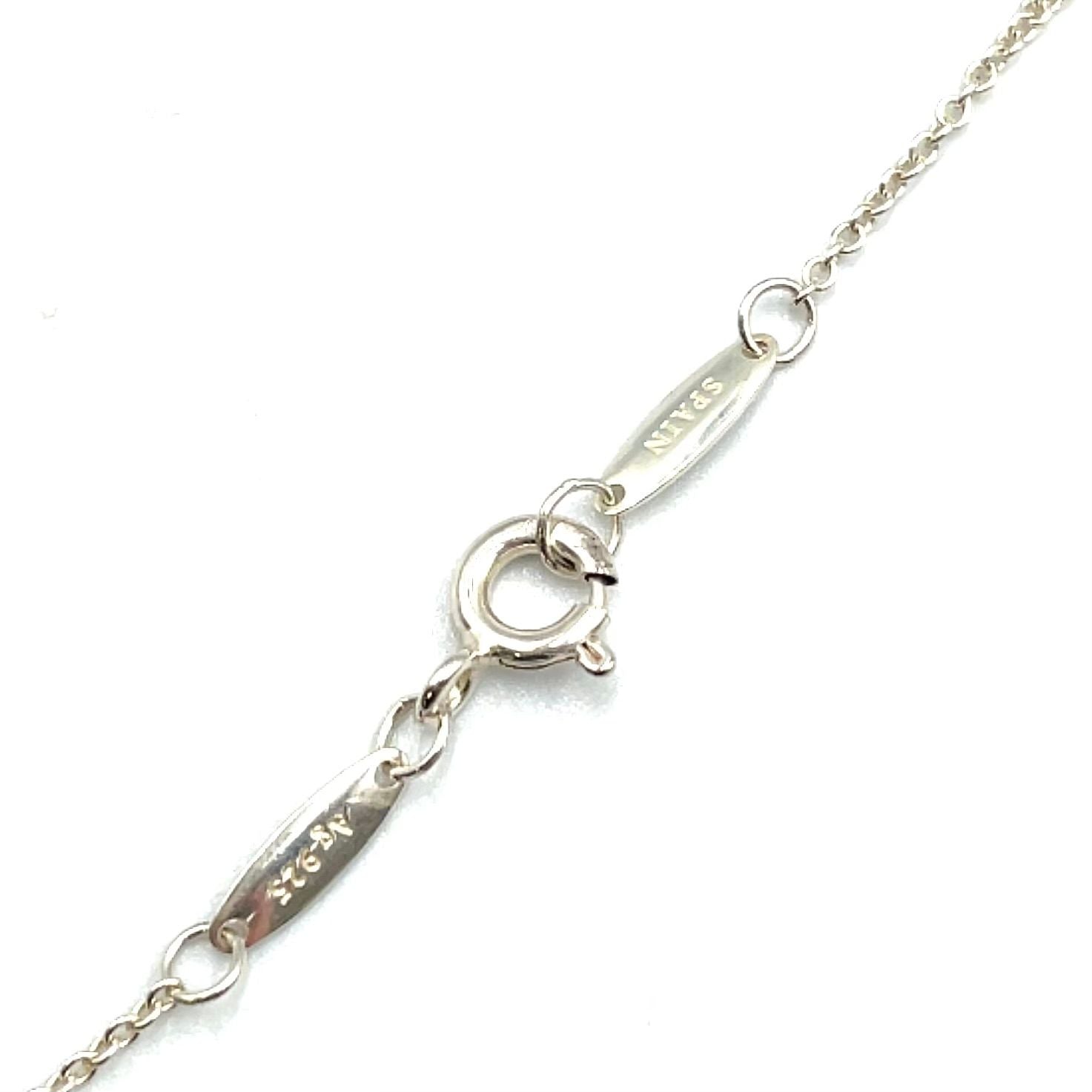 Tiffany & Co Diamond by the Yard Single 0.03 Silver Necklace — view 7