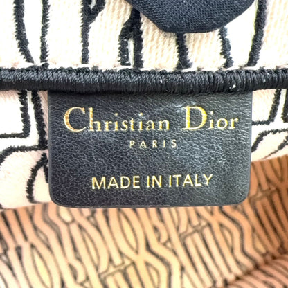 Dior Book Tote Canvas Navy Pink Beige — view 4