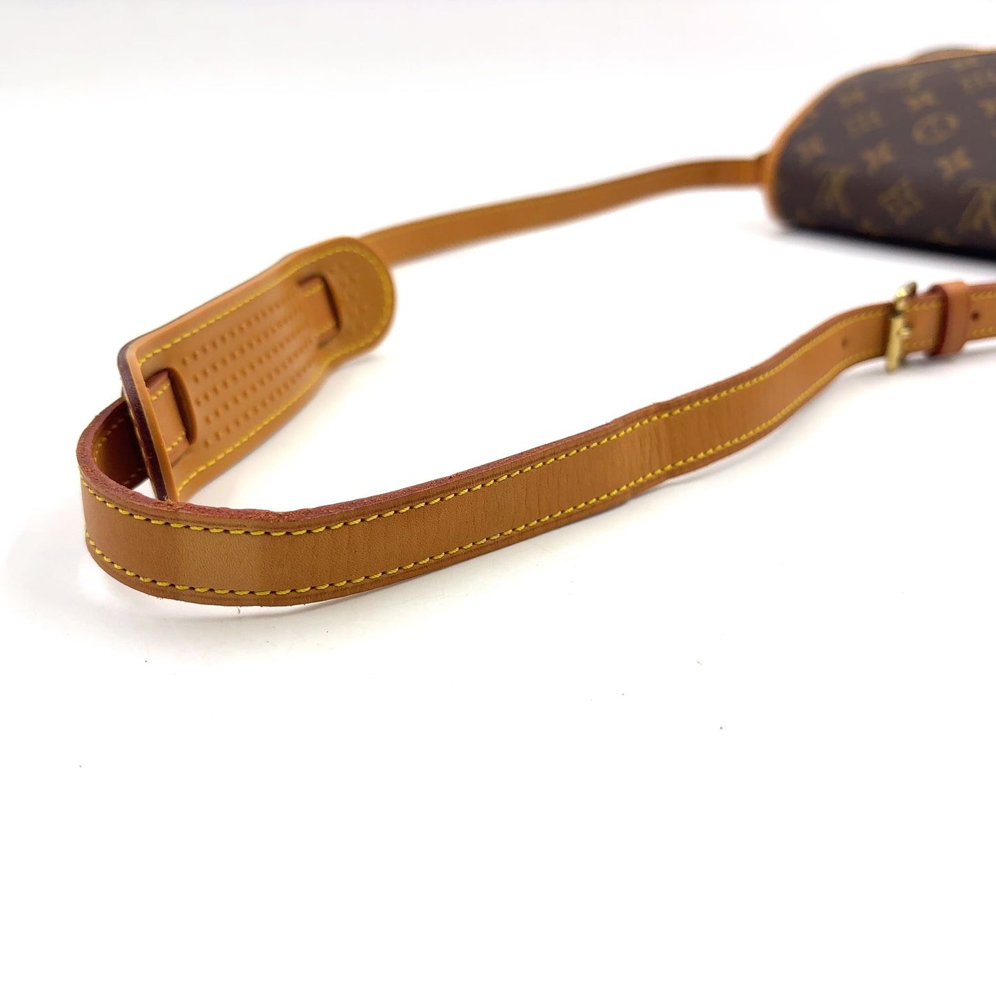 Louis Vuitton Sologne Monogram Leather Brown Shoulder Bag Gold — view 5
