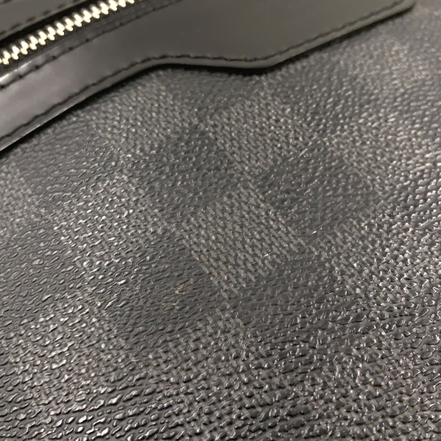Louis Vuitton Daniel MM Damier Graphite Leather Black Shoulder Bag Silver — view 8