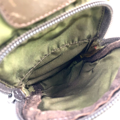 Prada Nylon Khaki Green Shoulder Bag Silver — view 7