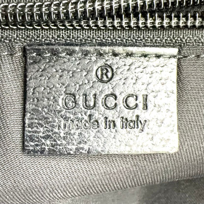 Gucci GG Canvas Black Shoulder Bag Silver — view 4