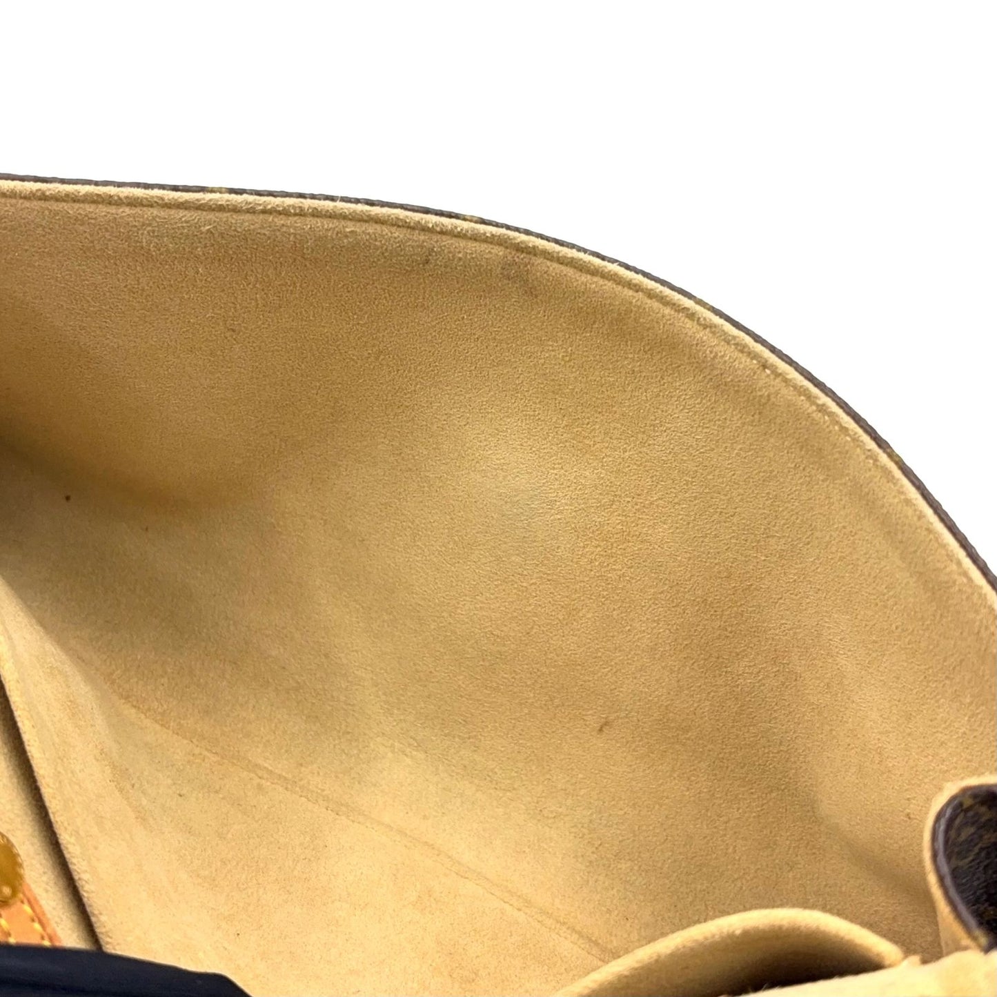 Louis Vuitton Pochette Twin GM Monogram Leather Brown Shoulder Bag Gold — view 6