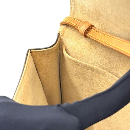 Louis Vuitton Pochette Twin GM Monogram Leather Brown Shoulder Bag Gold — view 7