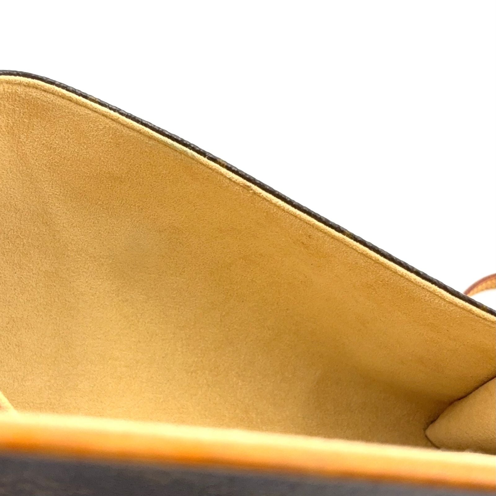 Louis Vuitton Pochette Twin GM Monogram Leather Brown Shoulder Bag Gold — view 6