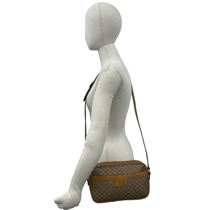 Gucci Vintage Micro GG Logo Leather Mini Shoulder Bag Pochette Brown Camel — view 2