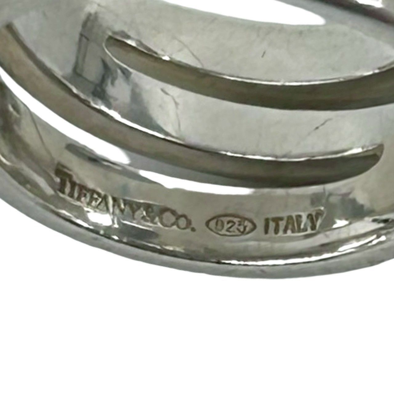 Tiffany & Co Diagonal 925 Sterling Silver Ring — view 3