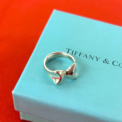 Tiffany & Co Butterfly Motif Ring 925 Sterling Silver