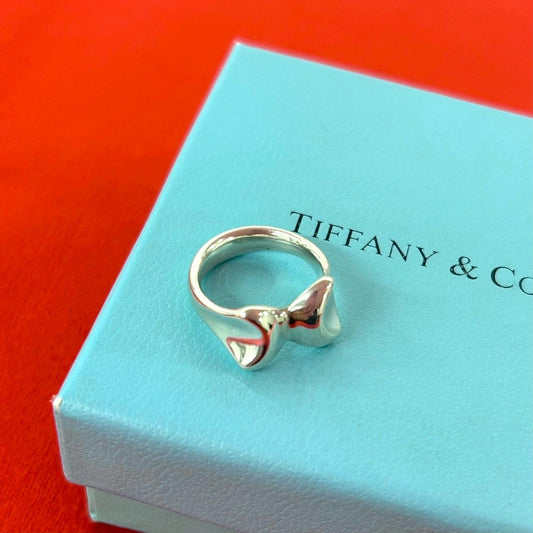 Tiffany & Co Butterfly Motif Ring 925 Sterling Silver