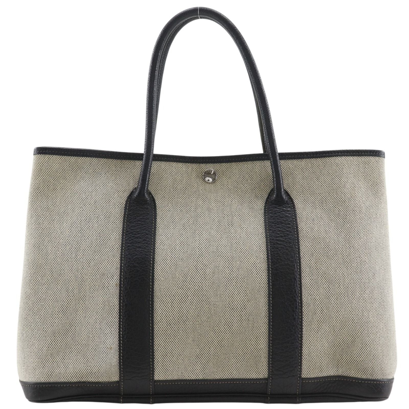 Hermes Garden Party PM 36 Toile Ash Gray Tote