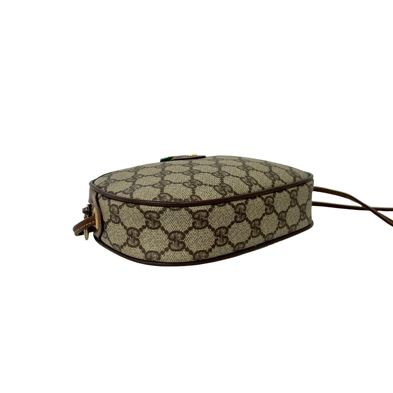 Gucci Vintage Sherry Line GG Logo Leather Mini Shoulder Bag Brown — view 7