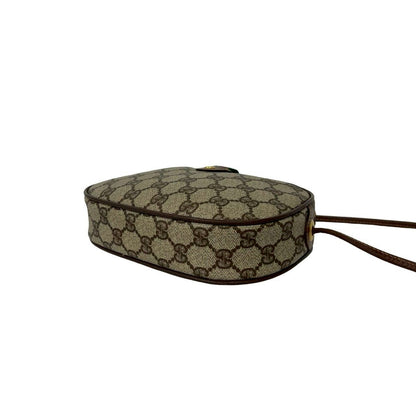 Gucci Vintage Sherry Line GG Logo Leather Mini Shoulder Bag Brown — view 8
