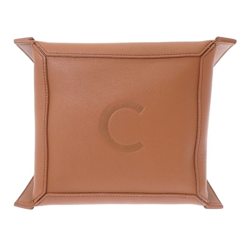 Celine Small Cubo 2-Way Shoulder Bag Calf Brown Soft Tan Gold — view 6