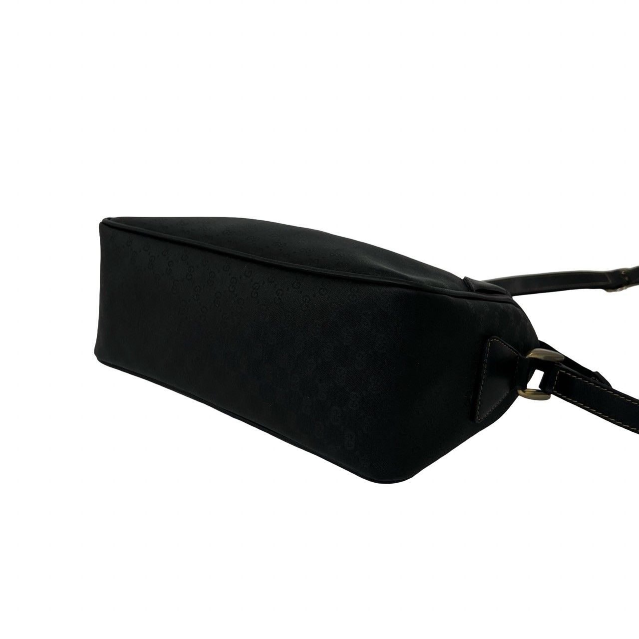 Gucci Vintage Micro GG Logo Leather Mini Shoulder Bag Pochette Black — view 8
