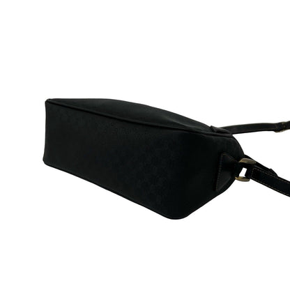 Gucci Vintage Micro GG Logo Leather Mini Shoulder Bag Pochette Black — view 8