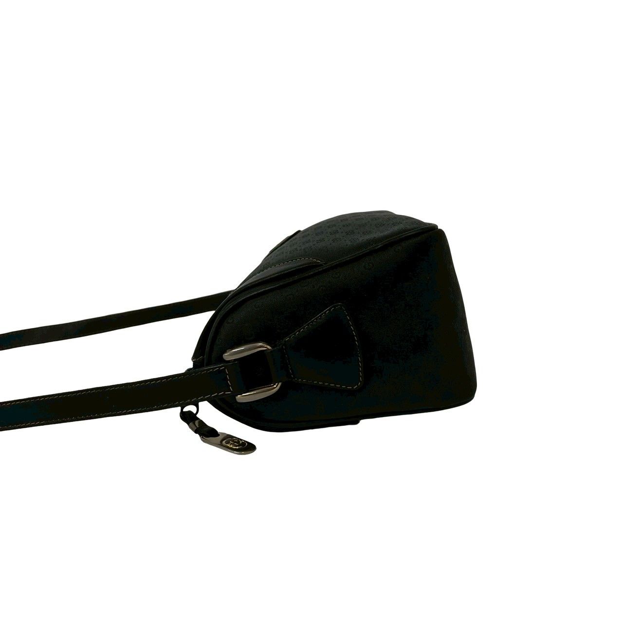 Gucci Vintage Micro GG Logo Leather Mini Shoulder Bag Pochette Black — view 5
