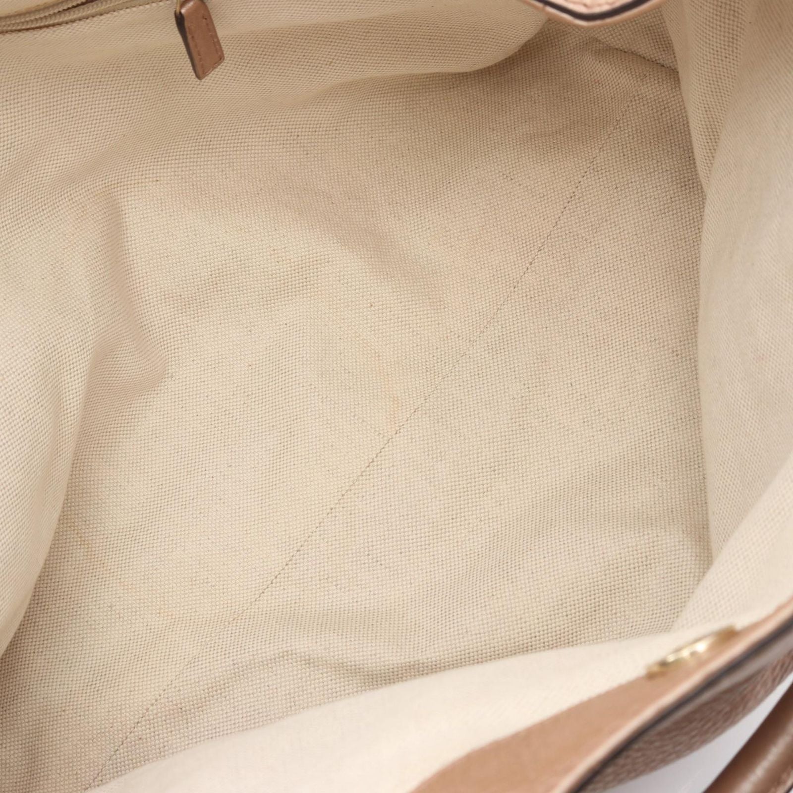 Gucci Handbag Light Brown Leather Tote — view 6
