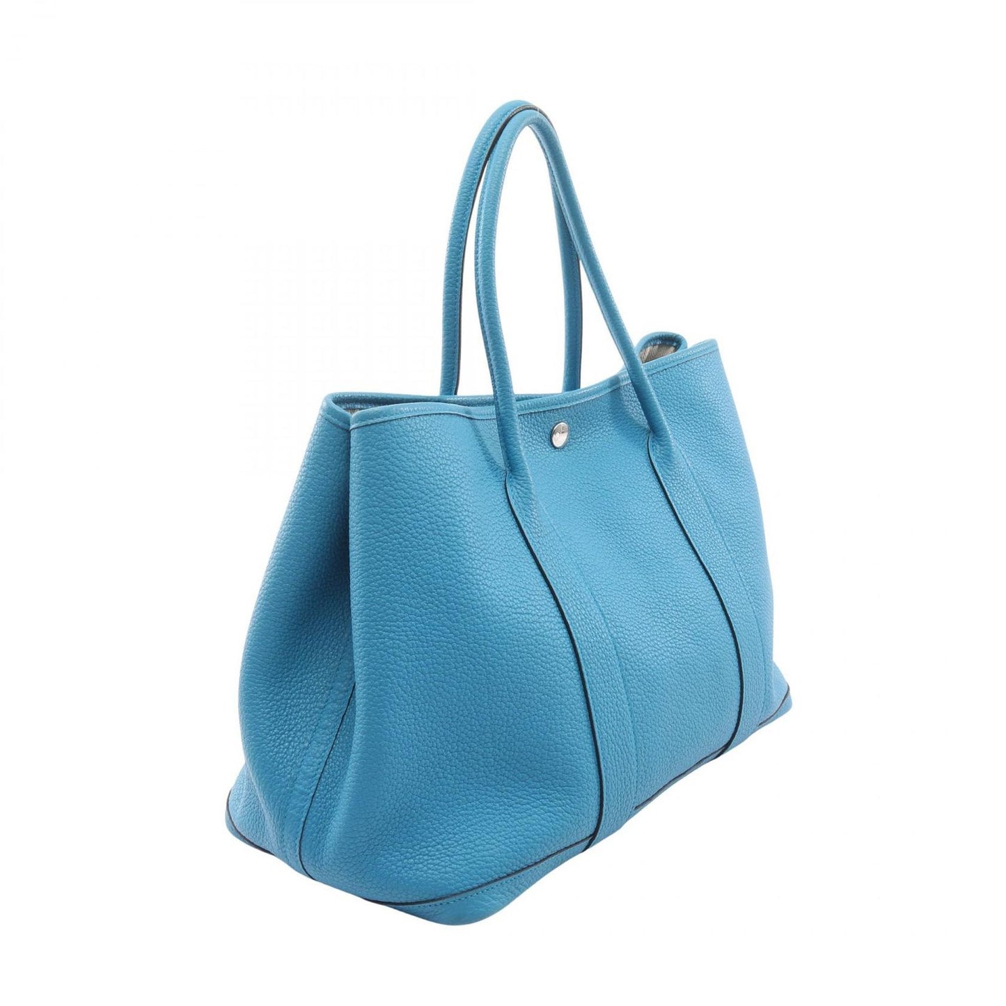 Hermes Tote Garden Party PM Blue Zanzibar Leather — view 2