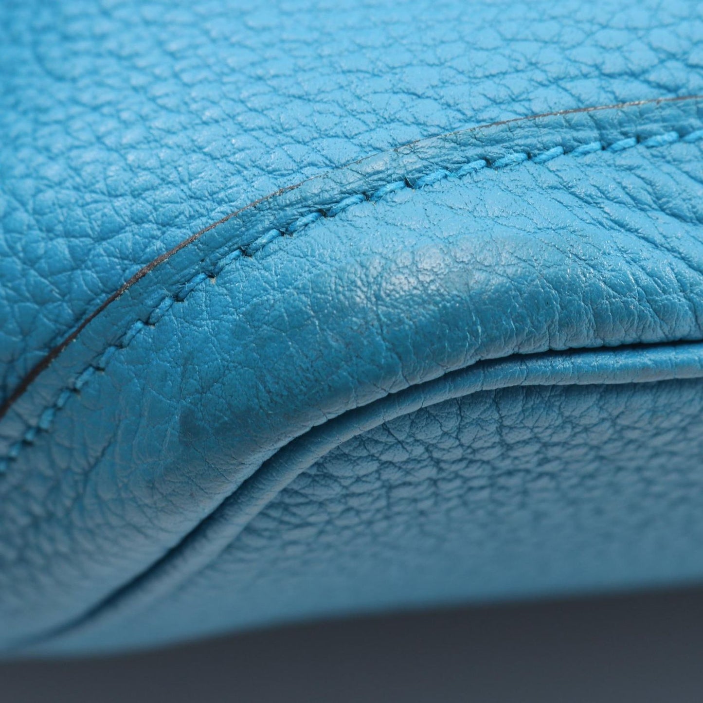 Hermes Tote Garden Party PM Blue Zanzibar Leather — view 8