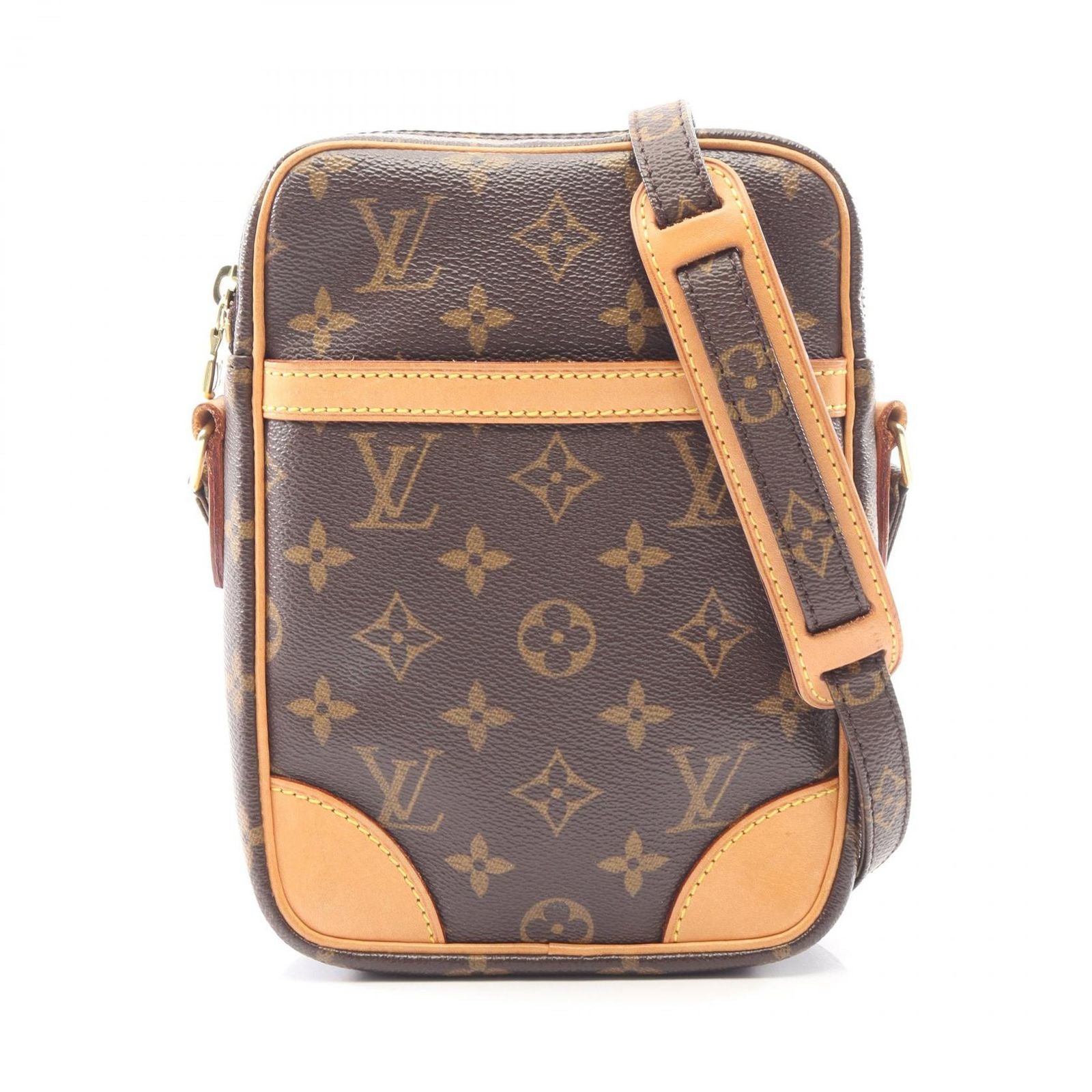 Louis Vuitton Shoulder Bag Danube Canvas Leather