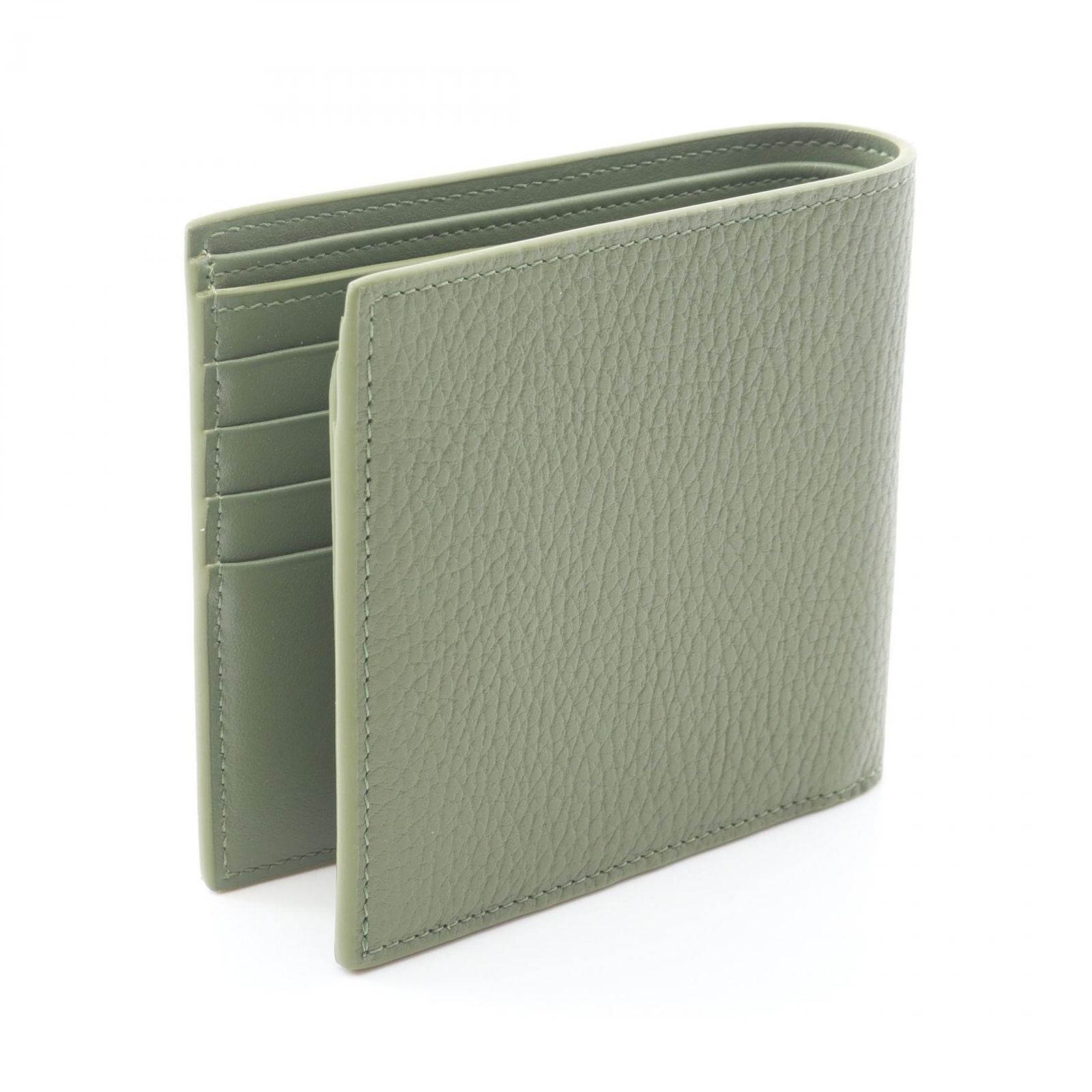 Celine Bifold Wallet Light Khaki Leather — view 2
