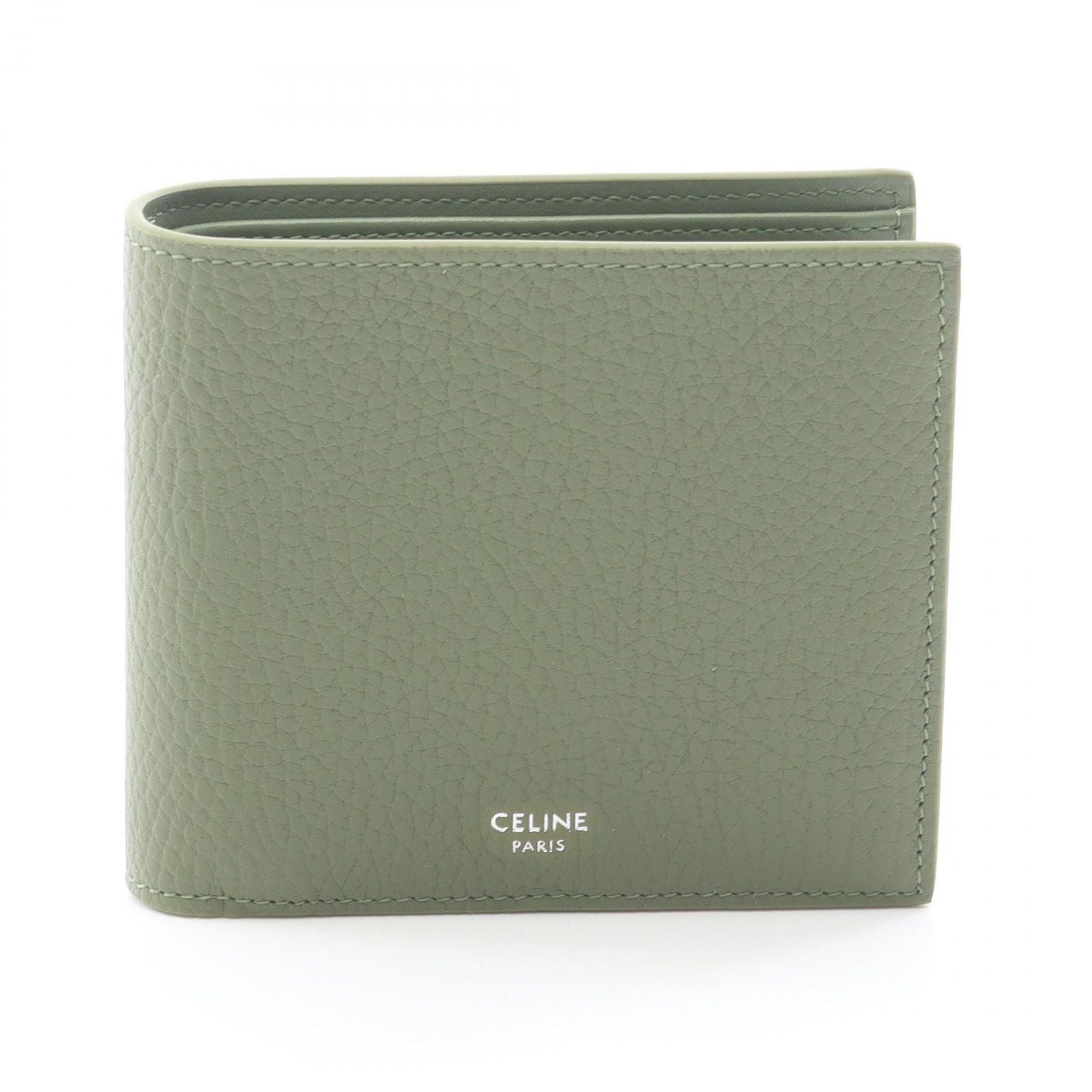 Celine Bifold Wallet Light Khaki Leather