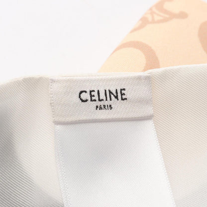 Celine Scarf Triomphe Lavalier Black White Silk — view 4