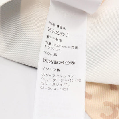 Celine Scarf Triomphe Lavalier Black White Silk — view 5