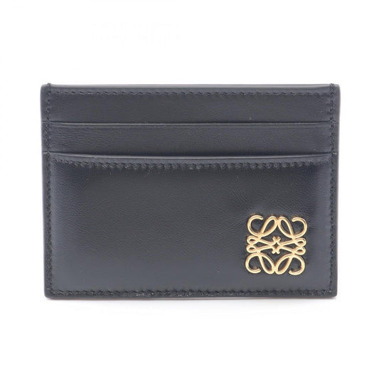 Loewe Card Case Puffer Anagram Black Leather