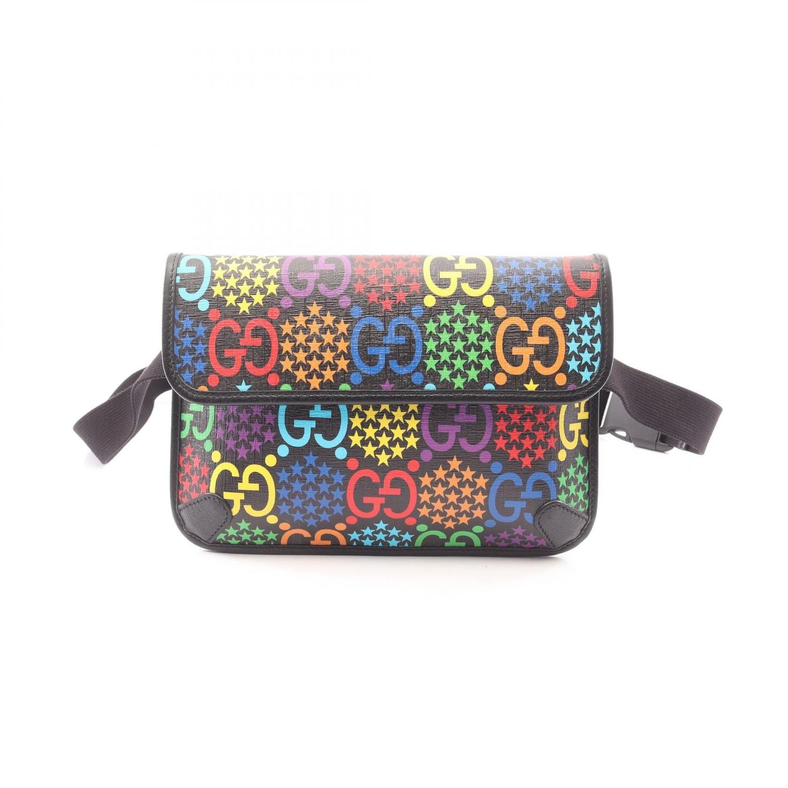 Gucci Waist Bag GG Psychedelic Black Multi Canvas Leather