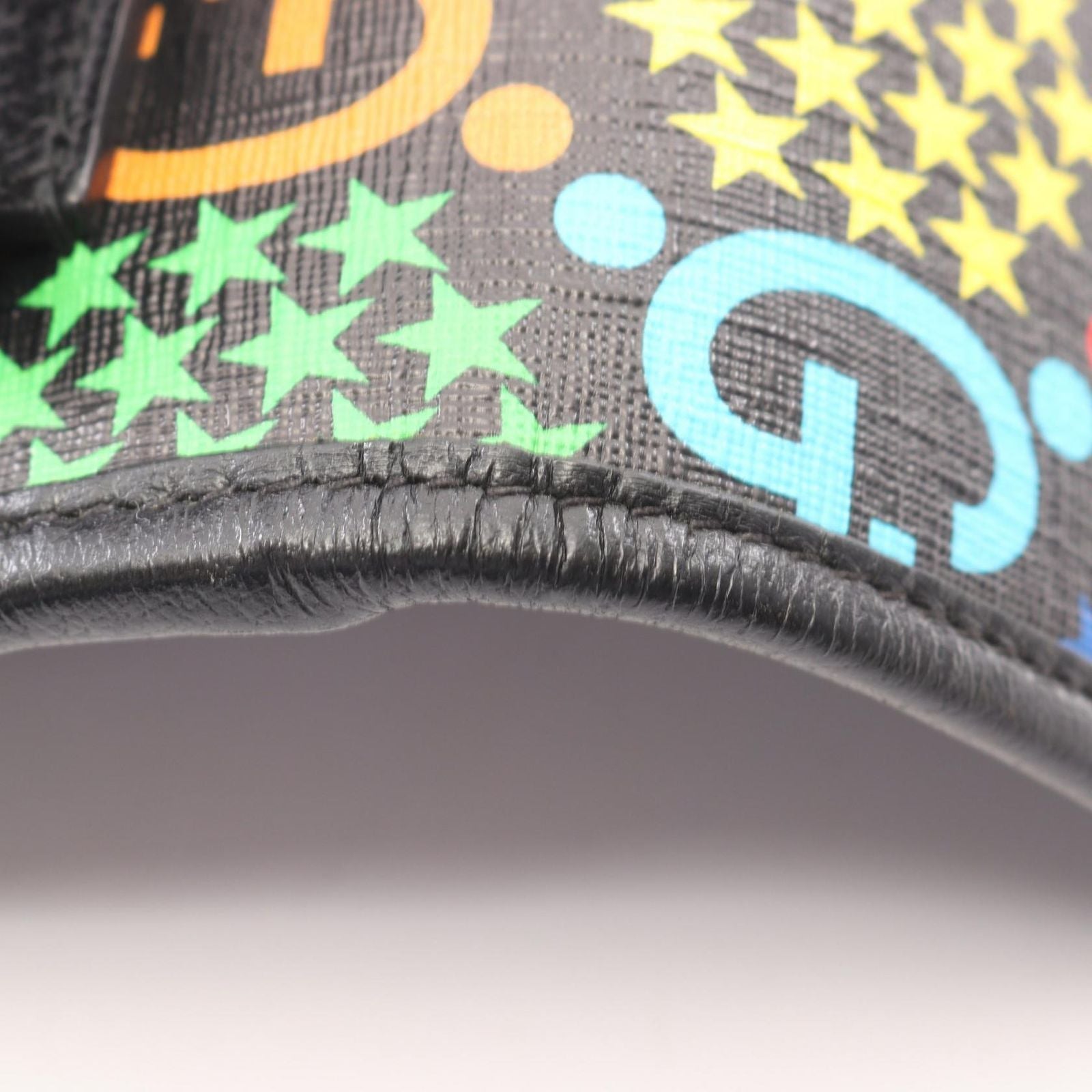 Gucci Waist Bag GG Psychedelic Black Multi Canvas Leather — view 7