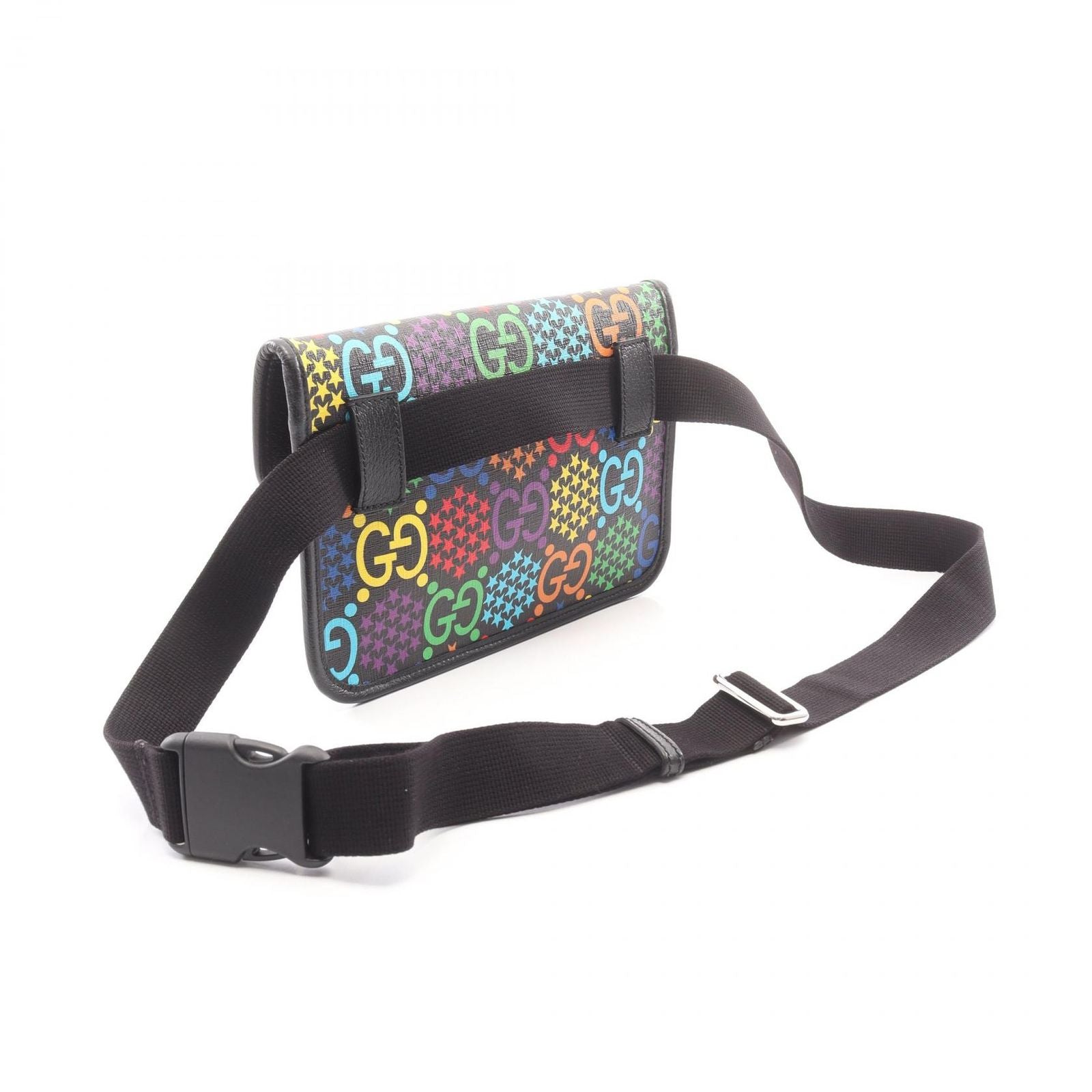 Gucci Waist Bag GG Psychedelic Black Multi Canvas Leather — view 2