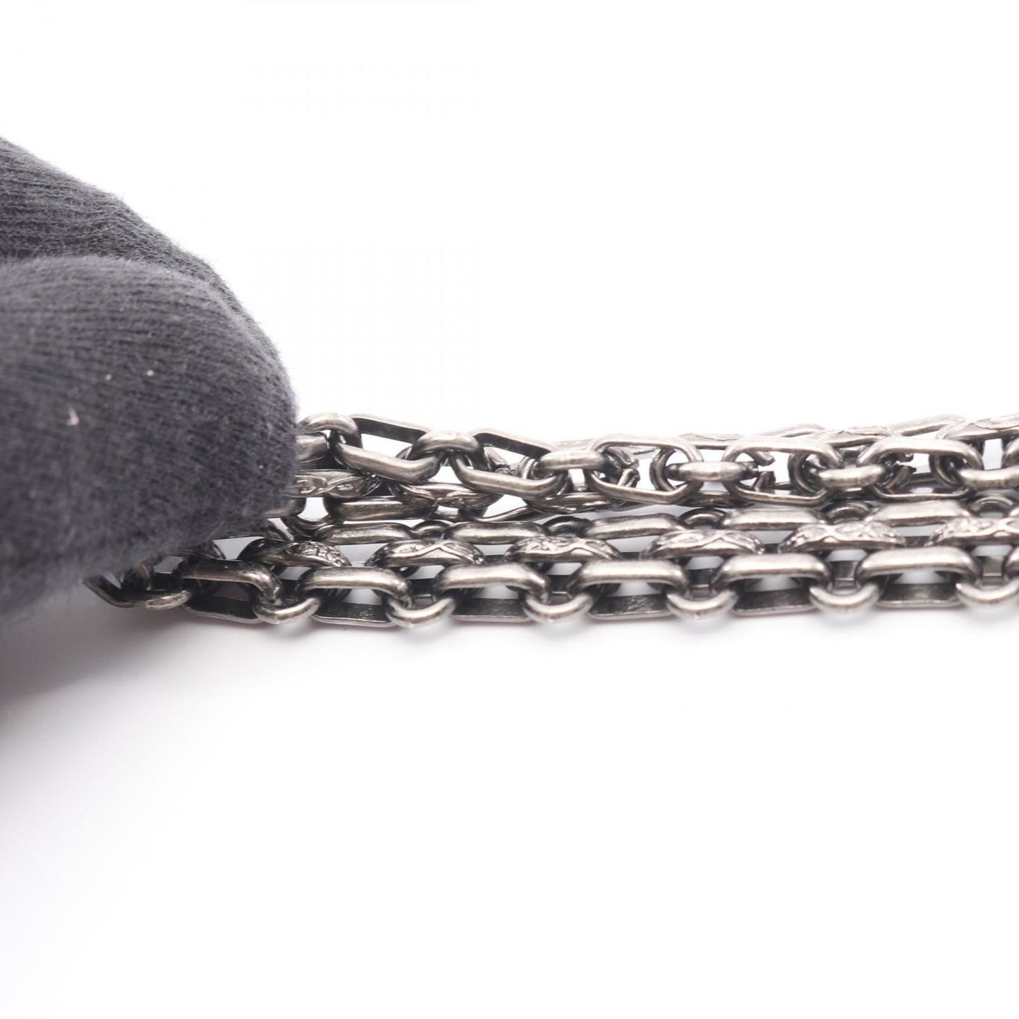 Chanel Shoulder Bag 2.55 Quilted Mademoiselle Chain Double Flap Black Leather — view 8