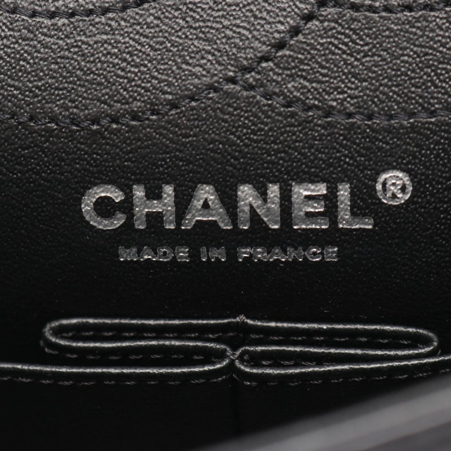 Chanel Shoulder Bag 2.55 Quilted Mademoiselle Chain Double Flap Black Leather — view 4