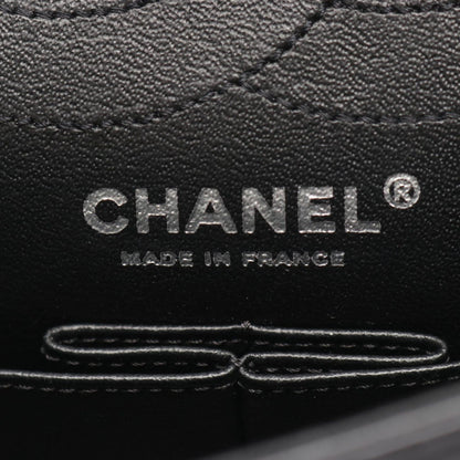 Chanel Shoulder Bag 2.55 Quilted Mademoiselle Chain Double Flap Black Leather — view 4