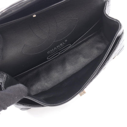 Chanel Shoulder Bag 2.55 Quilted Mademoiselle Chain Double Flap Black Leather — view 3