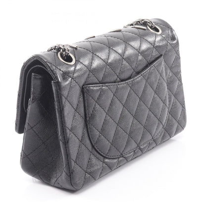Chanel Shoulder Bag 2.55 Quilted Mademoiselle Chain Double Flap Black Leather — view 2