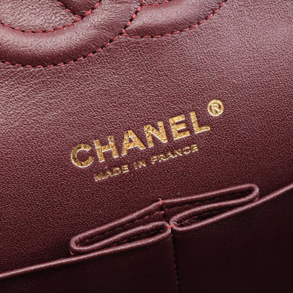 Chanel Shoulder Bag Quilted Double Flap Black Caviar Leather Chain — view 4