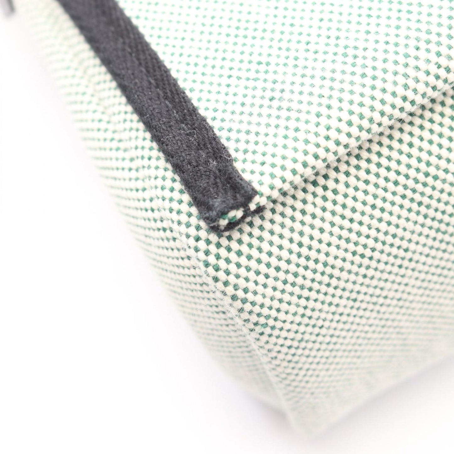 Hermes Shoulder Bag Herbag Zip Mini Black Vert Moyane Canvas Leather — view 6