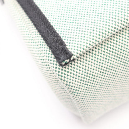 Hermes Shoulder Bag Herbag Zip Mini Black Vert Moyane Canvas Leather — view 6