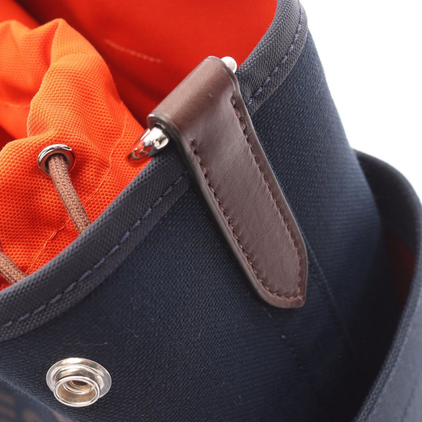 Hermes Tote Sac Panthere Jou Gourme 2-Way Blue Navy Canvas Sac Jou Fou — view 8