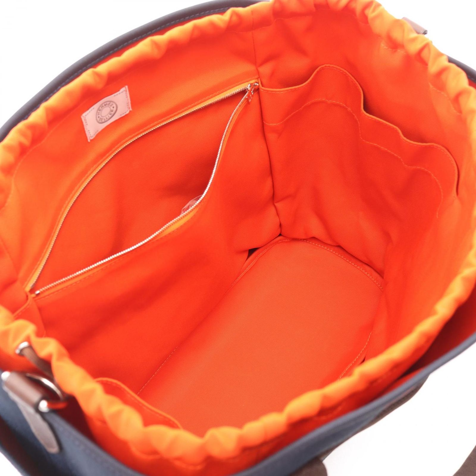Hermes Tote Sac Panthere Jou Gourme 2-Way Blue Navy Canvas Sac Jou Fou — view 3
