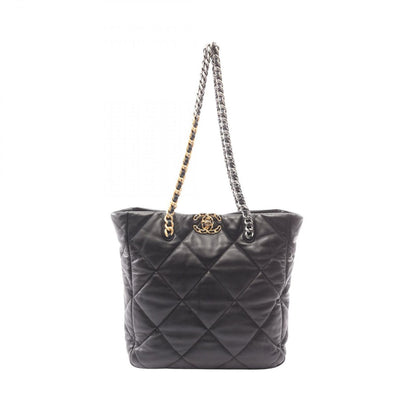 Chanel Shoulder Bag 19 Black Lambskin 19 Quilted Chain
