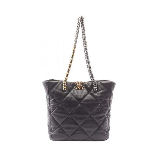 Chanel Shoulder Bag 19 Black Lambskin 19 Quilted Chain
