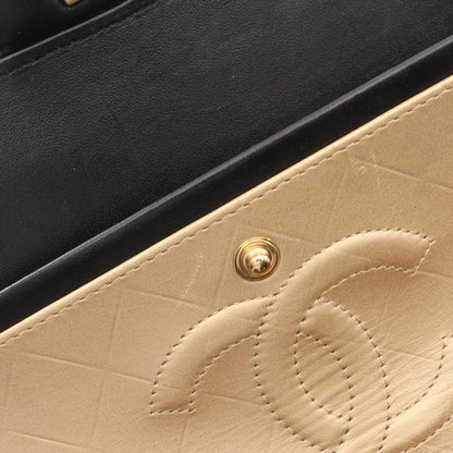 Chanel Shoulder Bag Quilted Double Flap Icon Charm Black Lambskin Chain — view 8